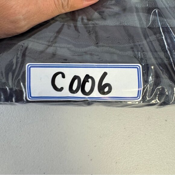 Cut Loose Lagenlook Textured Cotton Blend Bluish Gray Sleeveless Dress Size XS - Picture 11 of 13